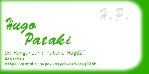 hugo pataki business card